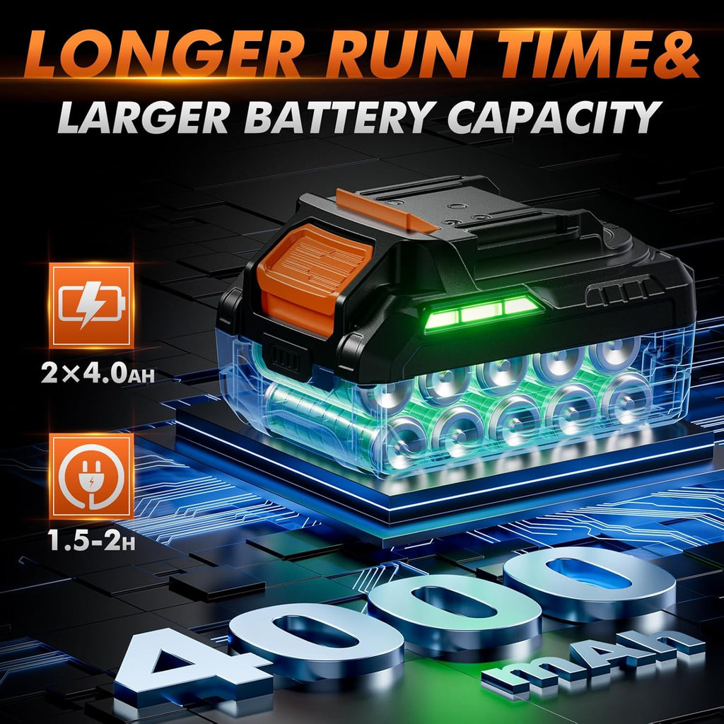 ‎Decerk -Cordless Impact Wrench Kit for Car